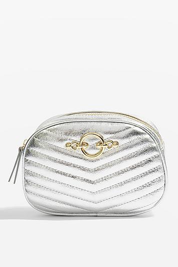 Topshop Silver Bum Bag