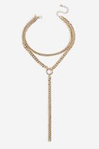 Topshop *chunky Chain Y Neck Multirow Necklace