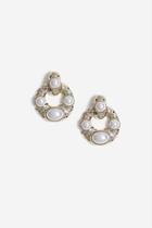 Topshop Pearl Doorknocker Earrings