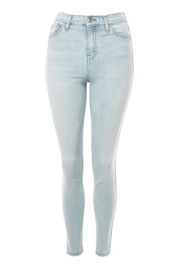 Topshop Moto Bleached Out Ripped Jamie Jeans