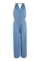 Topshop *chambray Culottes Jumpsuit By Glamorous