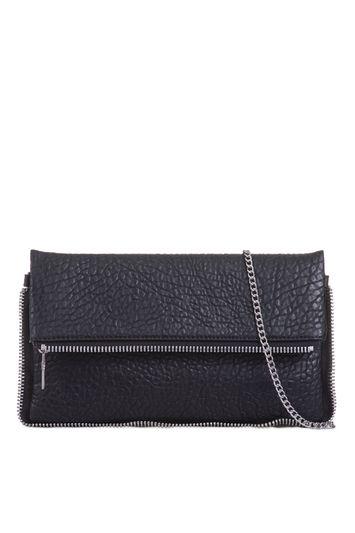 Topshop *zip Detail Clutch By Koko Couture