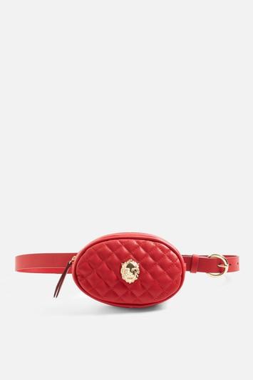 Topshop Red Lion Head Purse Belt
