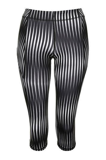 Topshop Kaleidostripe Printed Mid Rise Capri Leggings By Ivy Park