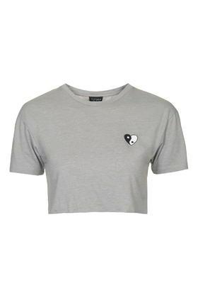 Topshop Cropped Yin Yang Tee