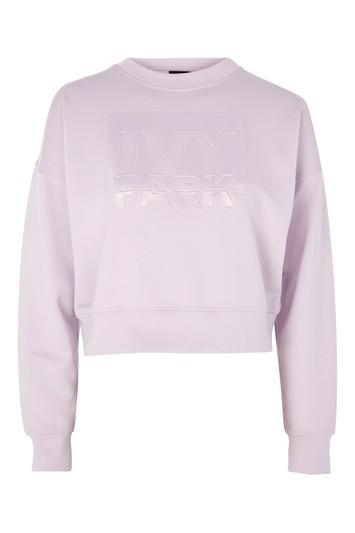 Topshop Embossed Logo Sweatshirt By Ivy Park