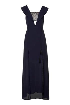 Topshop Lace Trim Maxi Dress