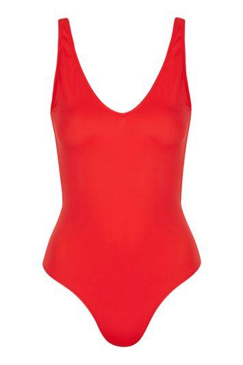Topshop Plunge Back Swimsuit