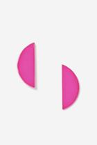 Topshop Pink Semi-circle Earrings