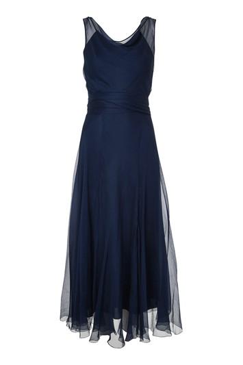 Topshop *silk Drape Godet Midi Dress