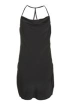 Topshop *superstitious Black Cowl Dress By Wyldr