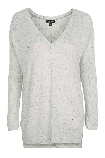 Topshop V Neck Knit Top