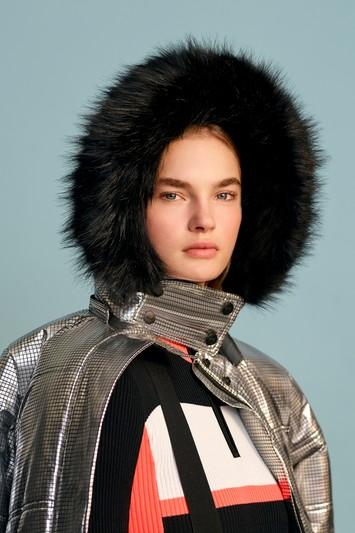 Topshop *silver Ski Puffer Jacket By Topshop Sno