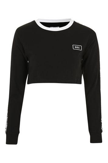 Topshop Crop Sports Tee By Escapology