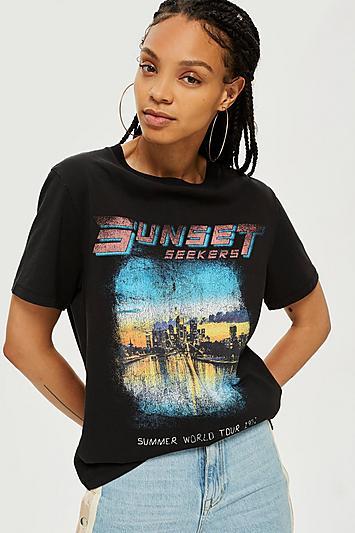 Topshop Sunset Seekers T-shirt