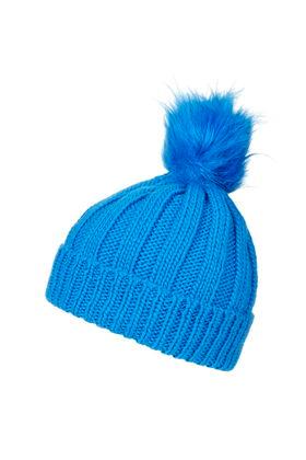 Topshop Faux Fur Pom Beanie Hat