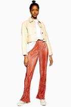 Topshop Plisse Flares Trousers
