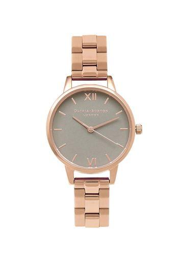Topshop *grey Watch By Olivia Burton