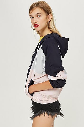 Topshop Petite Navy Windbreaker