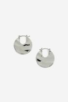 Topshop Crushed Hoop Earrings