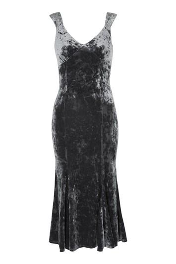 Topshop Fish Tail Wide Strap Midi Dress