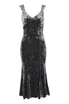 Topshop Fish Tail Wide Strap Midi Dress
