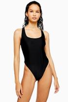 Topshop *black Cross Swimsuit By We Are We Wear
