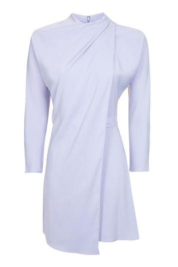 Topshop Drape Neck Dress
