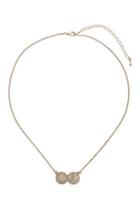 Topshop Double Engraved Coin Necklace
