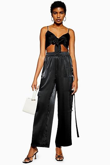 Satin Combat Trousers By We Own The Night