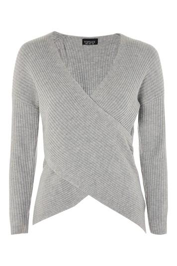 Topshop Cashmere Wrap Top