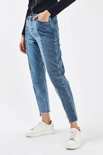 Topshop Stepped Hem Jeans By Boutique