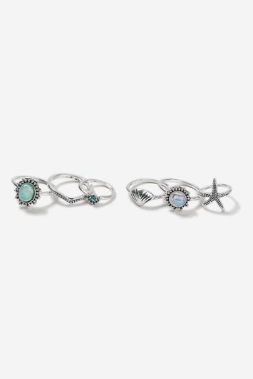 Topshop Mermaid Ring Multipack