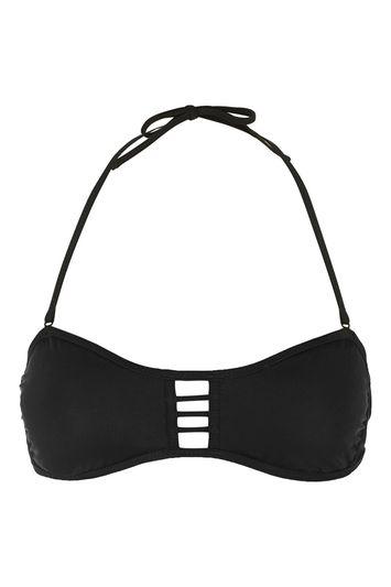 Topshop Strappy Bandeau Bikini Top