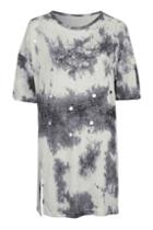 Topshop Tie-dye Embroidered Dress By Native Rose