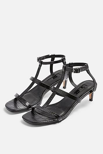 Topshop Ninja T Bar Mid Heel