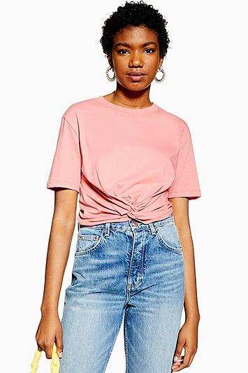 Topshop Twist Front T-shirt