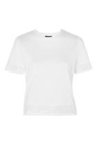 Topshop Petite Dobby Trim T-shirt