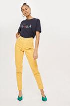 Topshop Yellow Mom Jeans