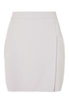 Topshop Petite Raw Edge Wrap Mini Skirt