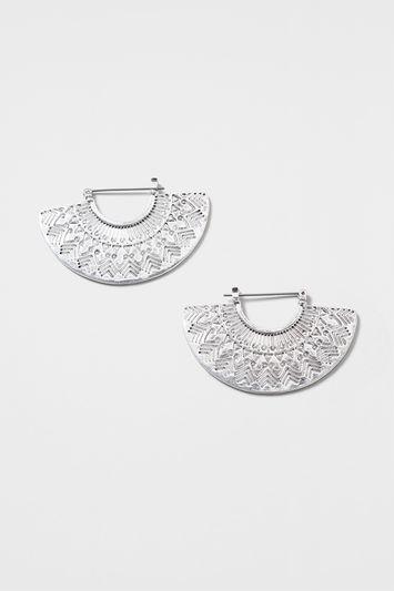 Topshop Engraved Earrings