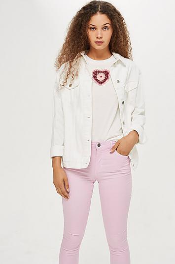 Topshop Crochet Heart T-shirt