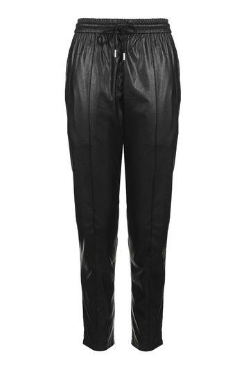 Topshop Faux Leather Joggers
