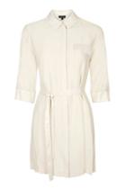 Topshop Matte And Shine Shirt Dress