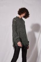 Topshop Laddered Knitted Sweater By Boutique