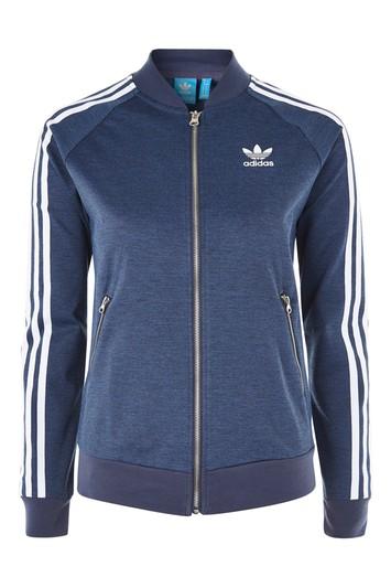 Topshop 3 Stripe Track Top By Adidas Originals