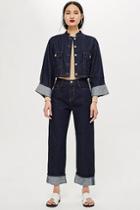 Topshop *raw Denim Jeans By Boutique