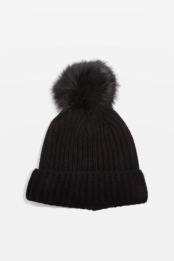 Topshop Pom Pom Beanie Hat