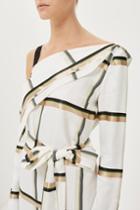 Topshop Check Foldover Dress By Boutique