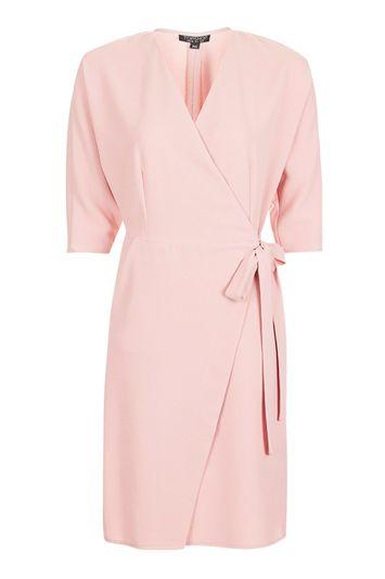 Topshop Batwing Sleeve Wrap Dress